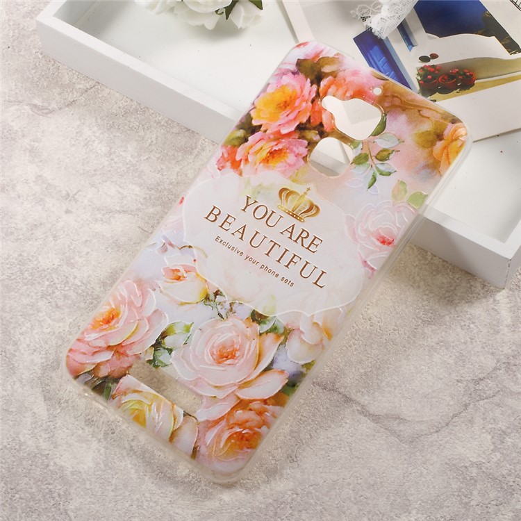 Patterned TPU Embossment Phone Case for Asus Zenfone 3 Max ZC520TL - You Are Beautiful-1