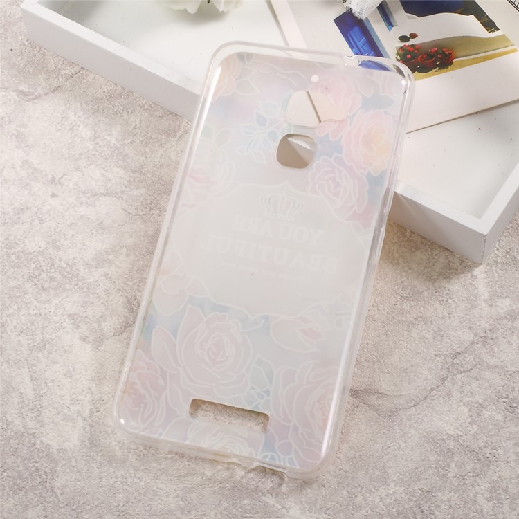 Patterned TPU Embossment Phone Case for Asus Zenfone 3 Max ZC520TL - You Are Beautiful-5