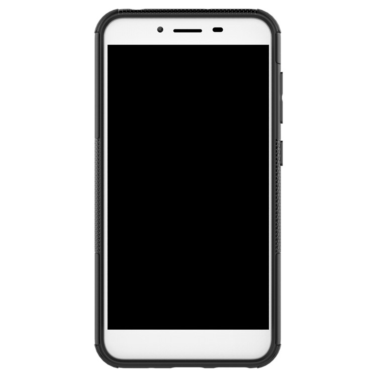 For Asus Zenfone 3 Max ZC553KL Tyre Pattern Kickstand PC + TPU Combo Cover - Black-9