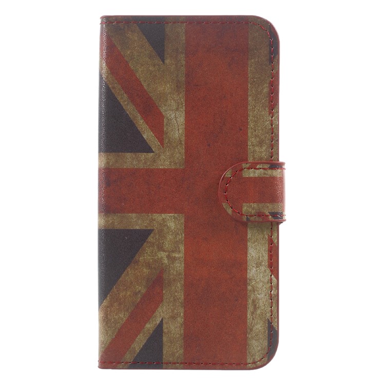 Patterned Wallet Leather Stand Protector Case for Asus Zenfone Go ZB500KL - Vintage UK Flag-2
