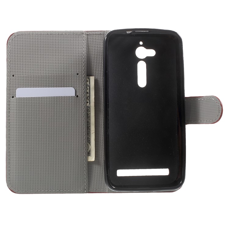 Patterned Wallet Leather Stand Protector Case for Asus Zenfone Go ZB500KL - Vintage UK Flag-5