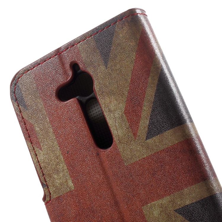 Patterned Wallet Leather Stand Protector Case for Asus Zenfone Go ZB500KL - Vintage UK Flag-6