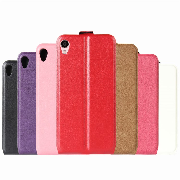 Crazy Horse Texture Vertical Flip Photo Slot Leather Shell Cover for Asus Zenfone 3 Go/Zenfone Live ZB501KL - Black-6