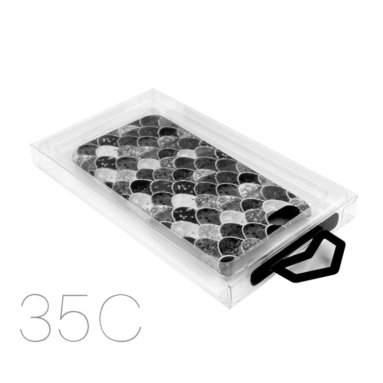 50pcs/lot KJ-666 Anpassbares Pvc-paketverpackungsbox Für Iphone 7 Plus-hüllen, Größe: 187 x 105 x 15,5 mm - Schwarz-8