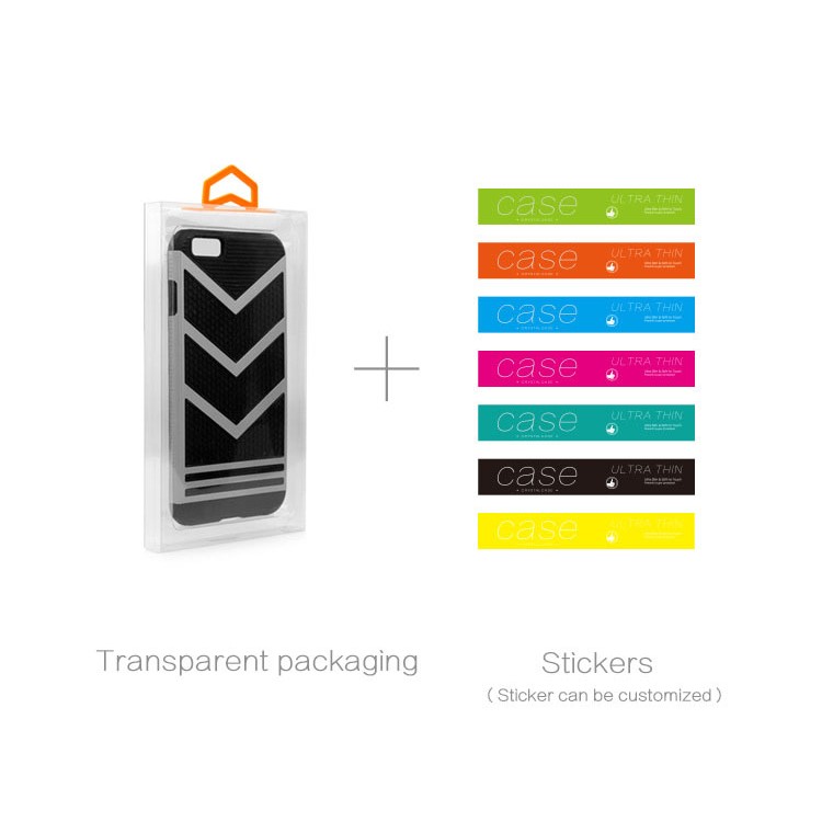 50Pcs/Lot KJ-666 PVC Package Packaging Box for iPhone 7 Cases, Size: 166 x 94 x 15.5mm - Black-12
