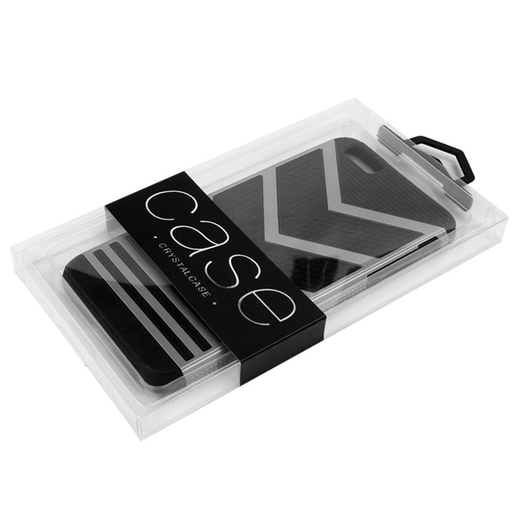 50Pcs/Lot KJ-666 PVC Package Packaging Box for iPhone 7 Cases, Size: 166 x 94 x 15.5mm - Black-3