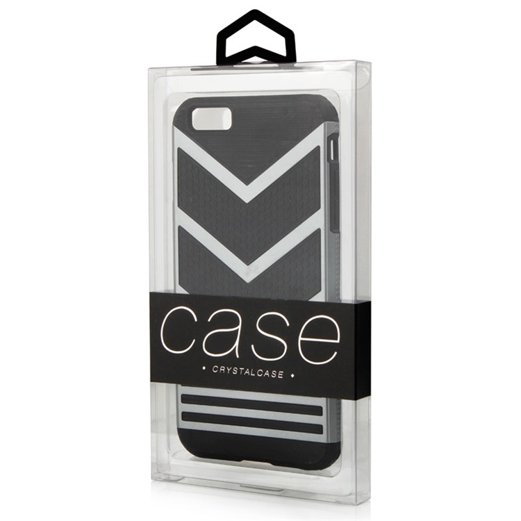 50Pcs/Lot KJ-666 PVC Package Packaging Box for iPhone 7 Cases, Size: 166 x 94 x 15.5mm - Black-6