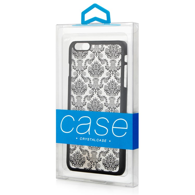 50Pcs/Lot KJ-666 PVC Package Box for iPhone 7 Cases, Size: 166 x 94 x 15.5mm - Dark Blue-1