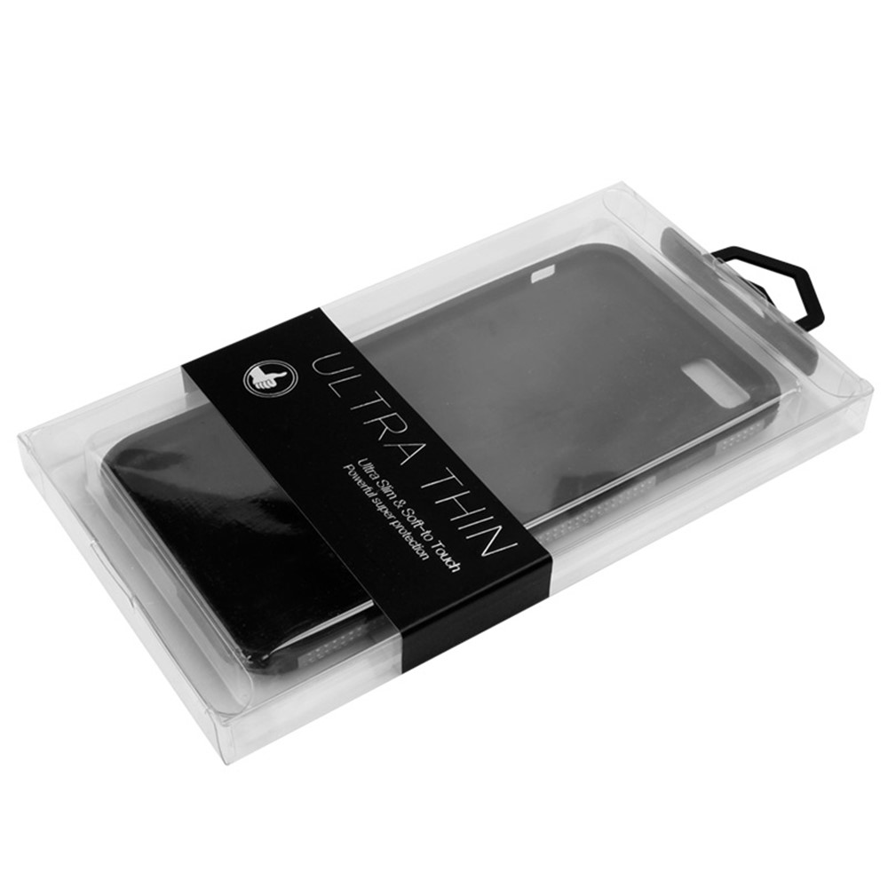 50Pcs/Lot KJ-666 Customizable PVC Package Packaging Box for iPhone 7 Plus Cases, Size: 187 x 105 x 15.5mm - Black-4