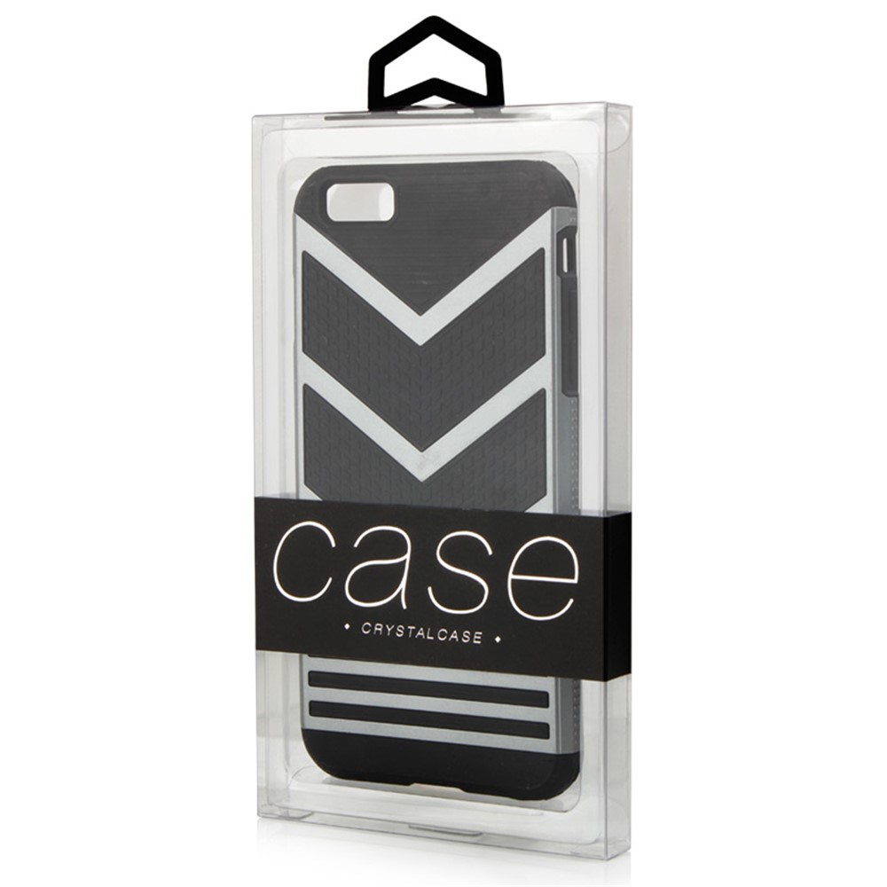 50Pcs/Lot KJ-666 Customizable PVC Package Packaging Box for iPhone 7 Plus Cases, Size: 187 x 105 x 15.5mm - Black-6