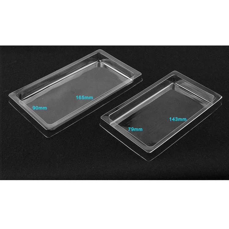 50Pcs/Lot KJ-666 Customizable Clear Retail Packaging Box for iPhone 7 Plus Cases, Size: 187 x 105 x 15.5mm - Baby Blue-7