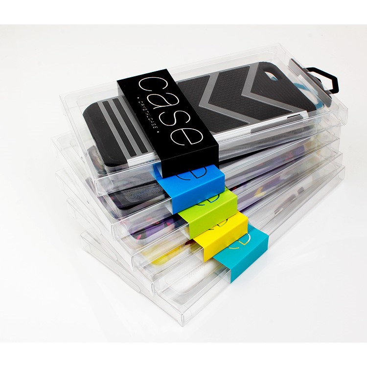 50Pcs/Lot KJ-666 Customizable Clear Retail Packaging Box for iPhone 7 Plus Cases, Size: 187 x 105 x 15.5mm - Baby Blue-9