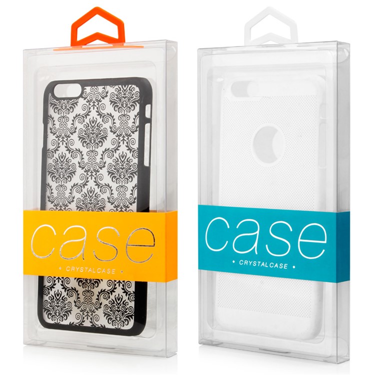 50Pcs/Lot KJ-666 Customizable PVC Package Box for iPhone 7 Plus Cases, Size: 187 x 105 x 15.5mm - Dark Blue-3