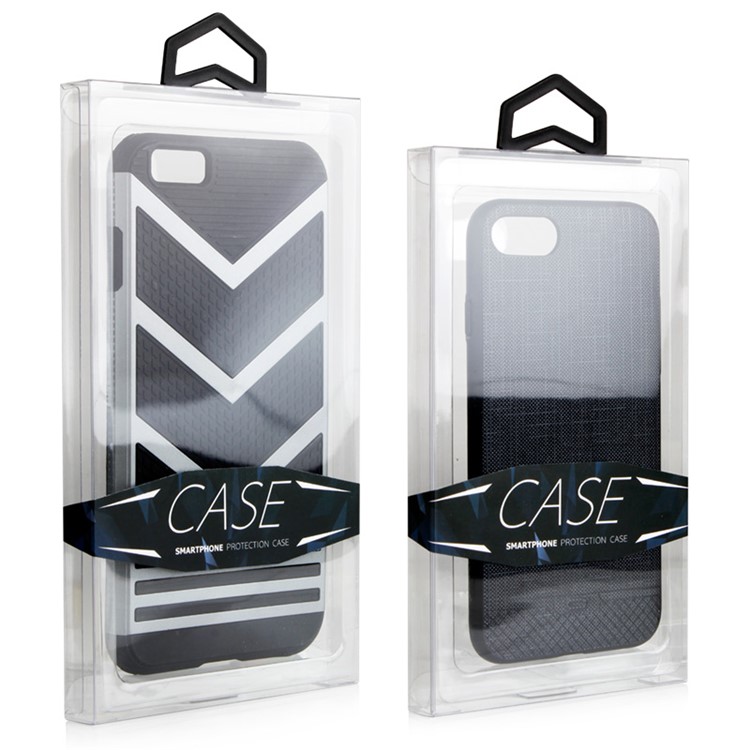 50Pcs/Lot KJ-666 Customizable PVC Packaging Box for iPhone 7 Cases, Size: 166 x 94 x 15.5mm - A Sticker-2