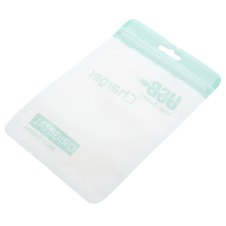 100Pcs/Lot Zip Lock Translucent Package Bags for USB Charging Cable, Size: 13 x 9.5cm - Green-3