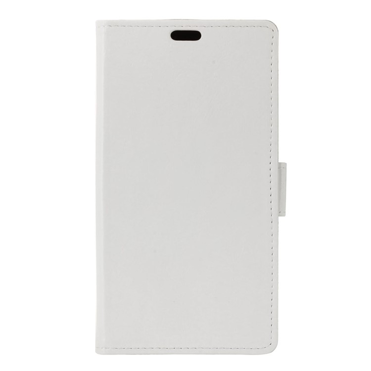 Crazy Horse Leather Wallet Phone Case for Asus Zenfone Go ZB552KL - White-1