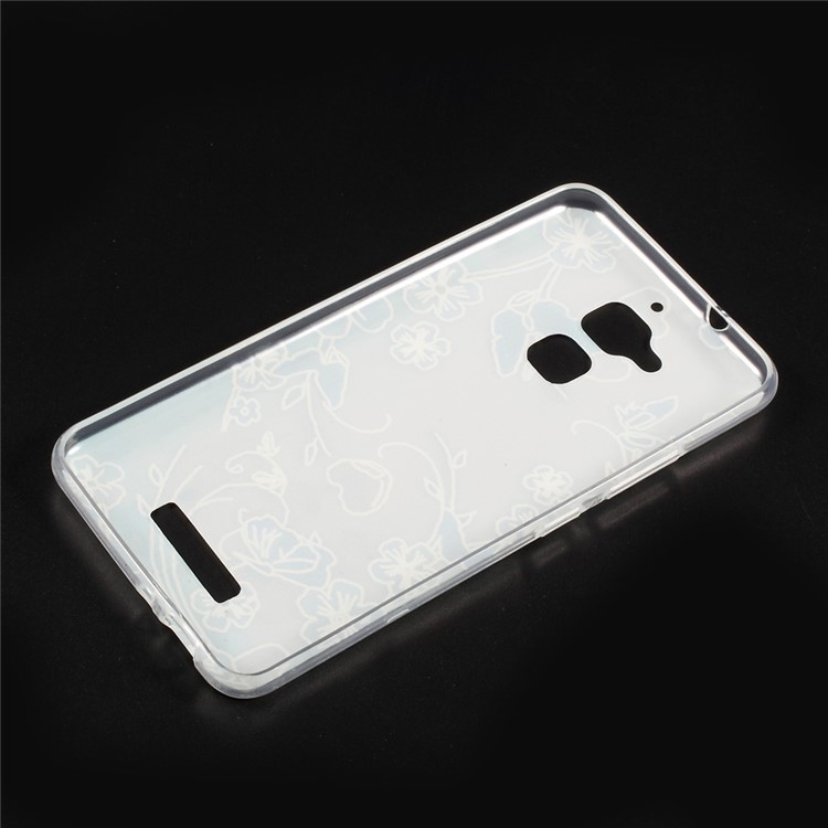 Embossed Pattern TPU Phone Shell for Asus Zenfone 3 Max ZC520TL - Butterflies and Flowers-2