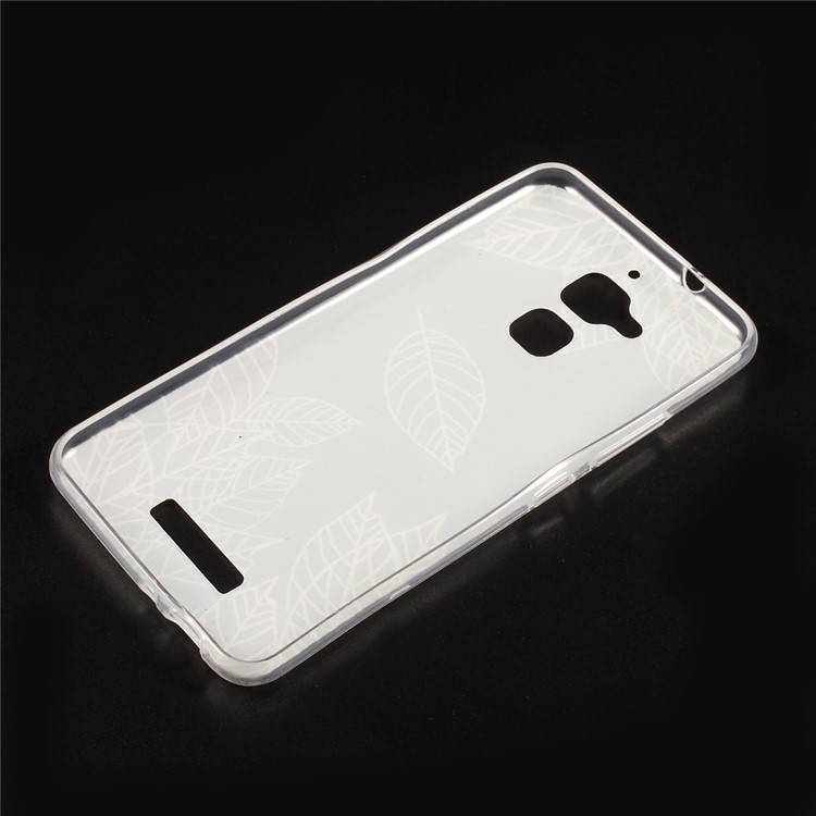 Embossed Pattern TPU Phone Cover for Asus Zenfone 3 Max ZC520TL - Colored Leaves-3