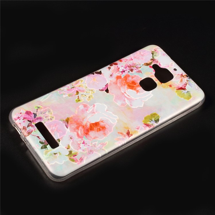 Embossed Pattern TPU Back Case for Asus Zenfone 3 Max ZC520TL -
Blooming Flowers-1