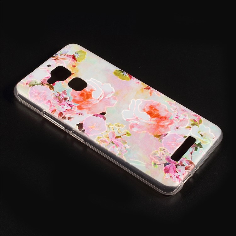 Embossed Pattern TPU Back Case for Asus Zenfone 3 Max ZC520TL -
Blooming Flowers-3
