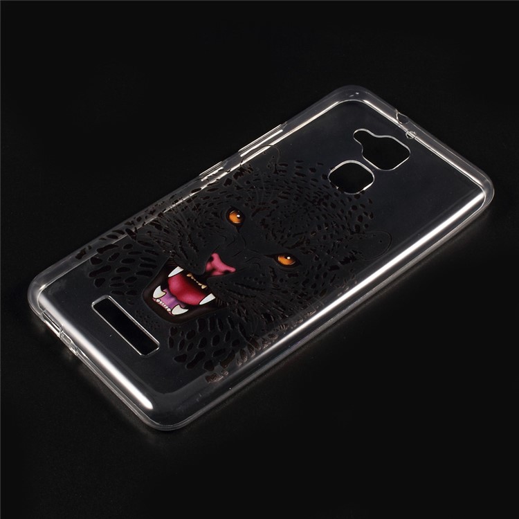 Embossed Pattern Soft TPU Phone Casing for Asus Zenfone 3 Max ZC520TL - leopard-1