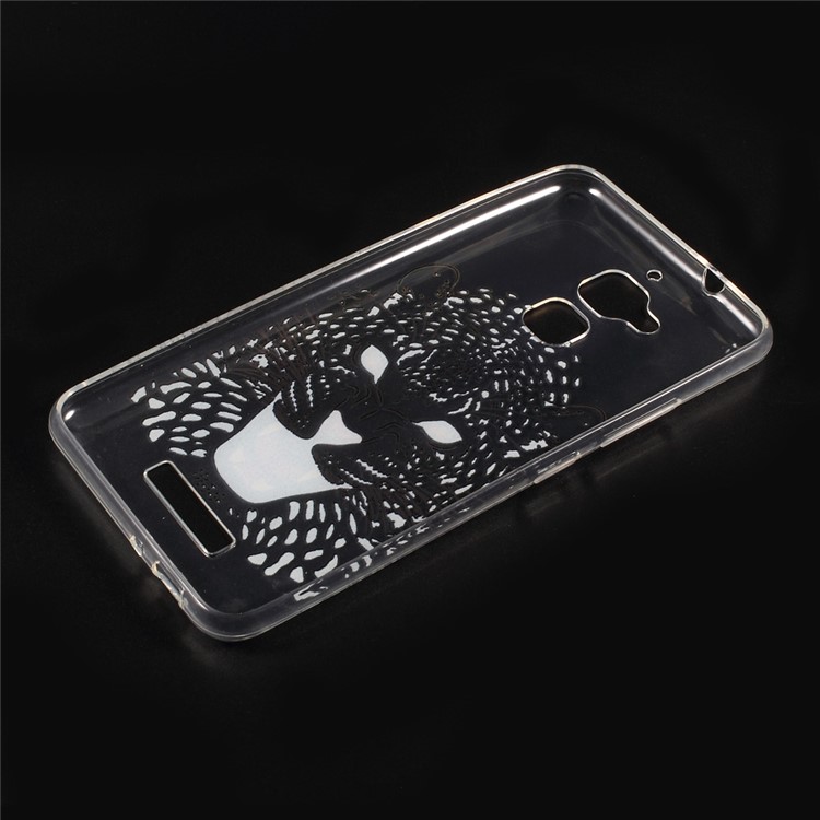 Embossed Pattern Soft TPU Phone Casing for Asus Zenfone 3 Max ZC520TL - leopard-2