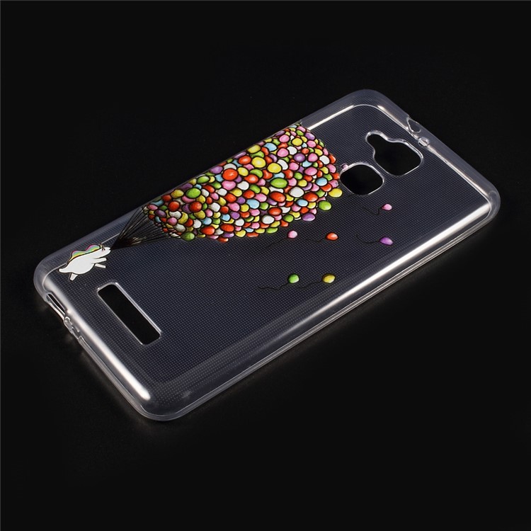 Embossed Pattern TPU Mobile Phone Case for Asus Zenfone 3 Max ZC520TL - Colorful Balloons-1