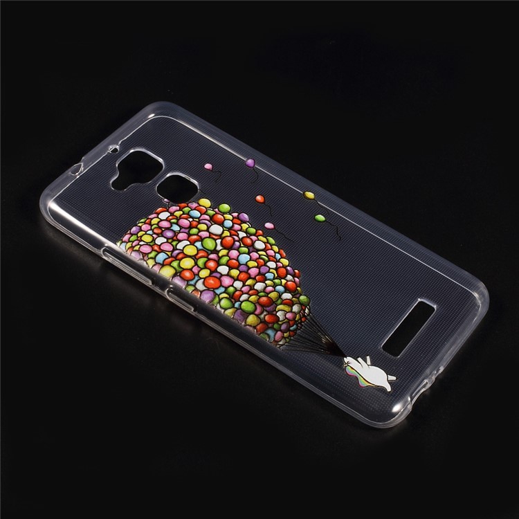 Embossed Pattern TPU Mobile Phone Case for Asus Zenfone 3 Max ZC520TL - Colorful Balloons-3