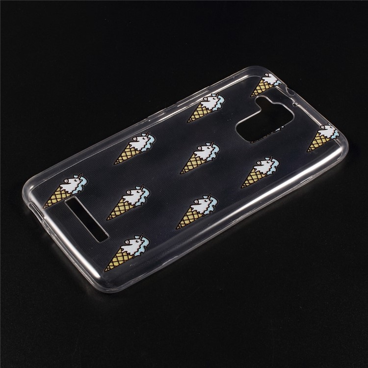For Asus Zenfone 3 Max ZC520TL Embossed Pattern TPU Phone Case Accessory - Ice Cream-1