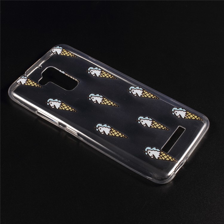 For Asus Zenfone 3 Max ZC520TL Embossed Pattern TPU Phone Case Accessory - Ice Cream-3
