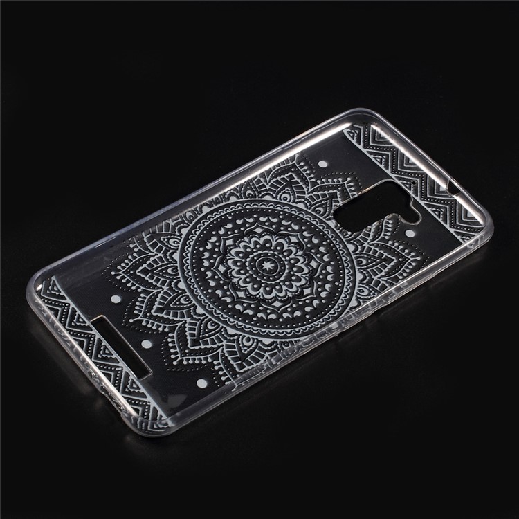 For Asus Zenfone 3 Max ZC520TL Patterned TPU Embossment Mobile Cover - Mandala Flower-2
