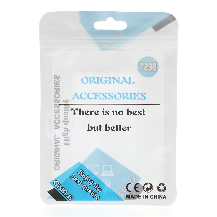 100Pcs/Lot Ziplock Package Pouch for USB Data Cable, Size: 12.5 x 9cm - Baby Blue-2