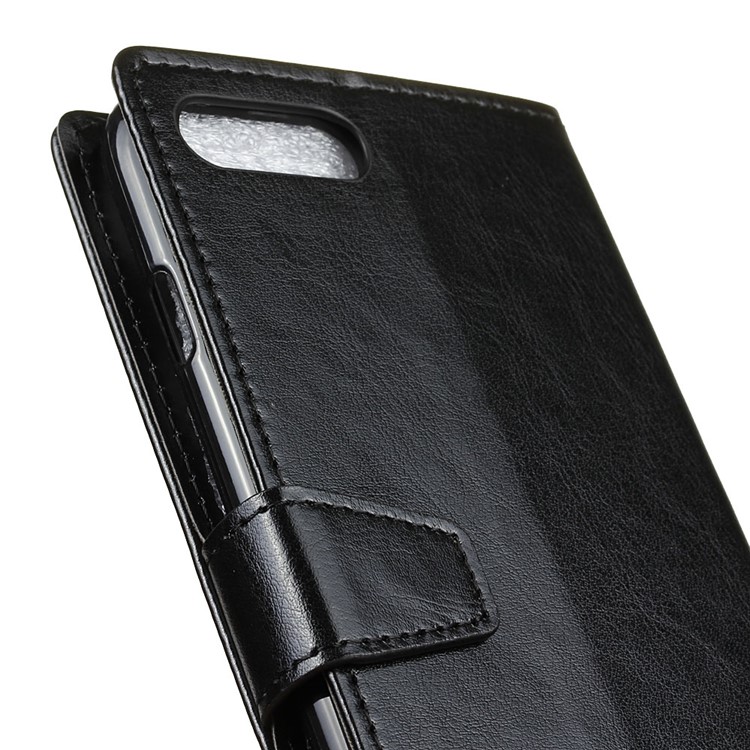 Crazy Horse Card Slots Stand Wallet Leather Case Cover for Asus Zenfone 4 Max /4 Max Pro /4 Max Plus ZC554KL - Black-4
