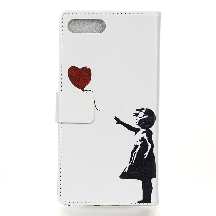 For Asus Zenfone 4 Max /4 Max Plus /4 Max Pro ZC554KL Wallet Pattern Printing Leather Stand Phone Cover - Girl Releasing Heart-2
