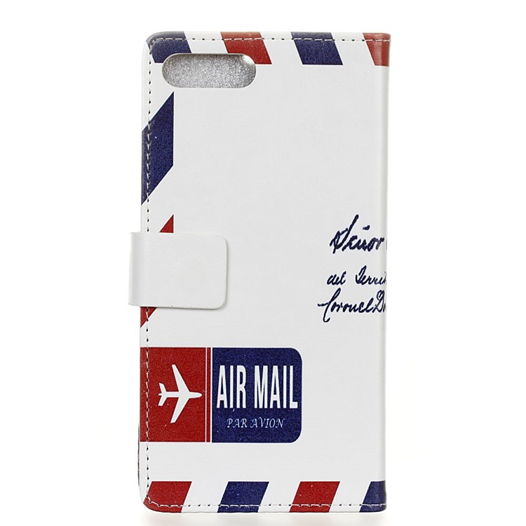 For Asus Zenfone 4 Max /4 Max Plus /4 Max Pro ZC554KL Wallet Pattern Printing PU Leather Stand Mobile Phone Casing - Retro Postmark-2