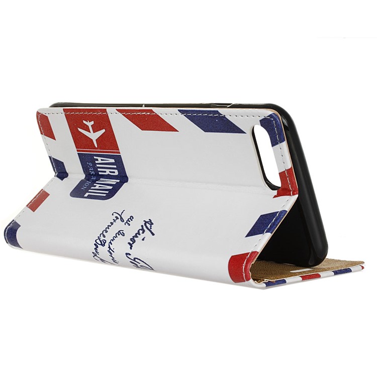 For Asus Zenfone 4 Max /4 Max Plus /4 Max Pro ZC554KL Wallet Pattern Printing PU Leather Stand Mobile Phone Casing - Retro Postmark-4