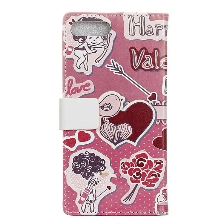 Wallet Pattern Printing PU Leather Stand Cover for Asus Zenfone 4 Max /4 Max Plus /4 Max Pro ZC554KL - Love Elements Pattern-2