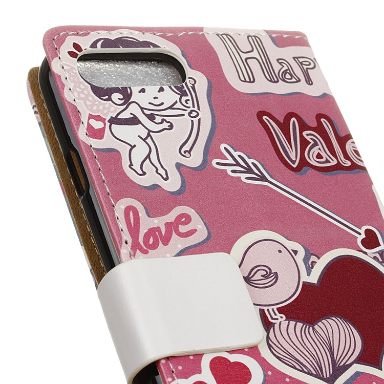 Wallet Pattern Printing PU Leather Stand Cover for Asus Zenfone 4 Max /4 Max Plus /4 Max Pro ZC554KL - Love Elements Pattern-3