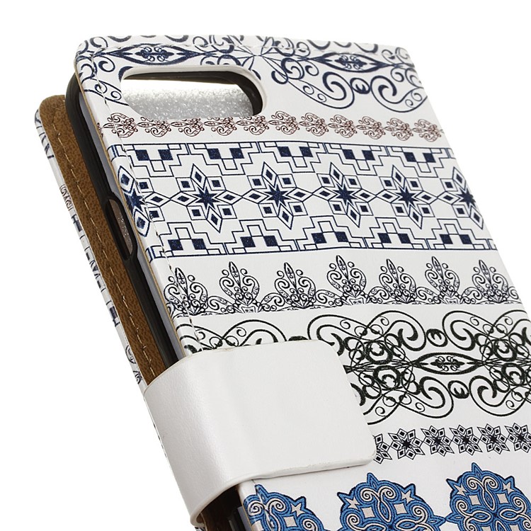 For Asus Zenfone 4 Max /4 Max Plus /4 Max Pro ZC554KL Wallet Pattern Printing Leather Stand Cell Phone Casing - Tribal Flowers-3