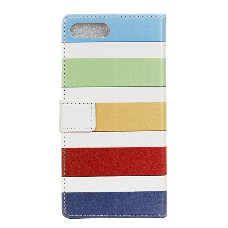 Printing Pattern Wallet Leather Cell Phone Casing with Stand for Asus Zenfone 4 Max /4 Max Plus /4 Max Pro ZC554KL - Colorized Stripes-2