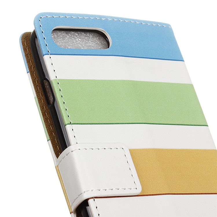 Printing Pattern Wallet Leather Cell Phone Casing with Stand for Asus Zenfone 4 Max /4 Max Plus /4 Max Pro ZC554KL - Colorized Stripes-3