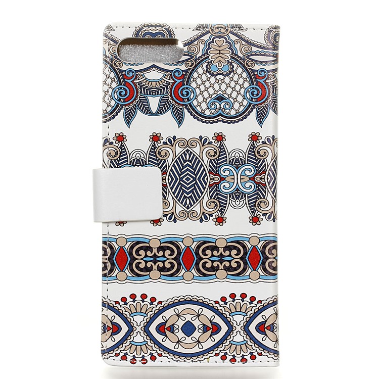 Pattern Printing Wallet Leather Stand Shell Cover for Asus Zenfone 4 Max /4 Max Plus /4 Max Pro ZC554KL - Arabic Floral Pattern-2