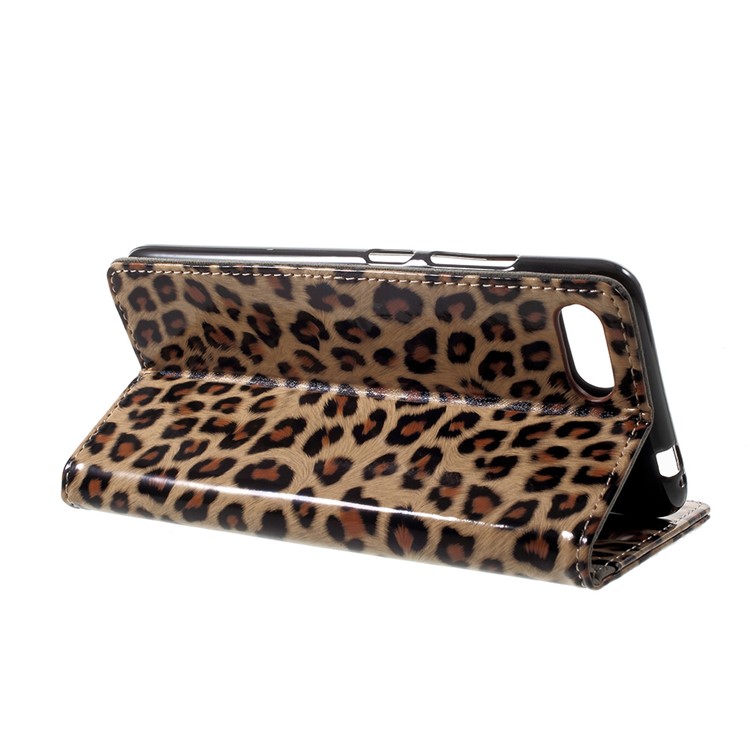 Leopard Skin Leather Wallet Mobile Phone Cover Casing for Asus Zenfone 4 MAX ZC554KL-4