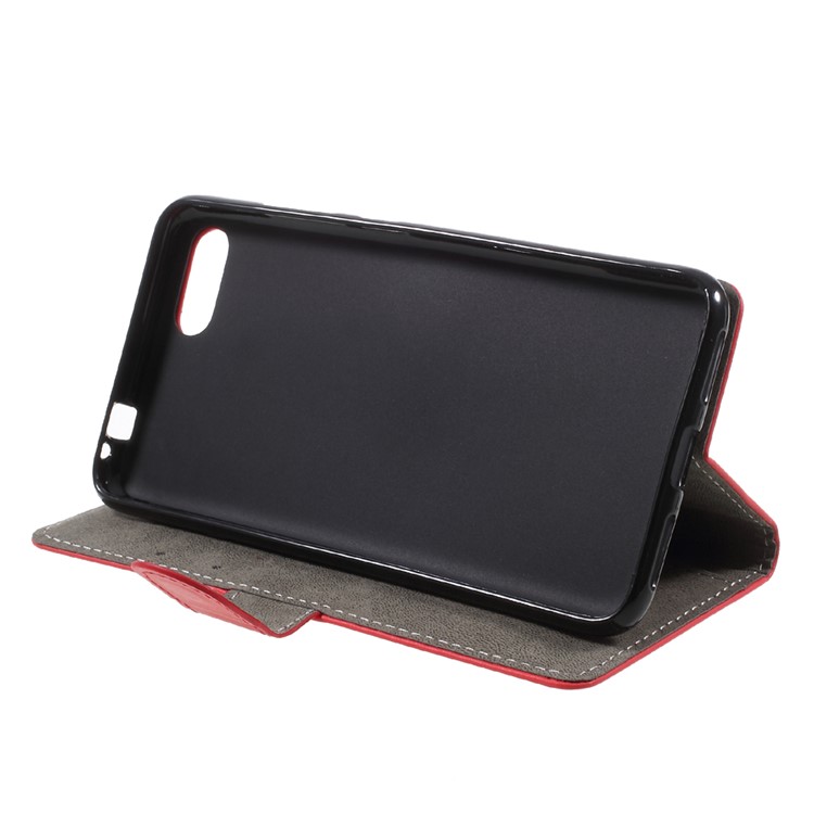 PU Leather Wallet Stand Mobile Case for Asus Zenfone4 MAX ZC554KL - Red-3