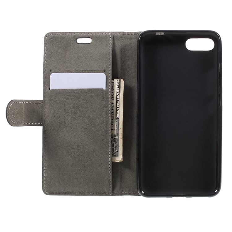 PU Leather Wallet Stand Mobile Case for Asus Zenfone4 MAX ZC554KL - Red-5