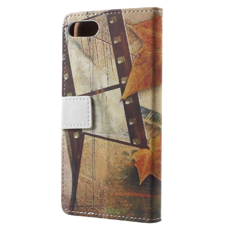 Pattern Printing Wallet Leather Stand Cover for Asus Zenfone 4 Max /4 Max Pro /4 Max Plus ZC554KL - Eiffel Tower and Leaf-2