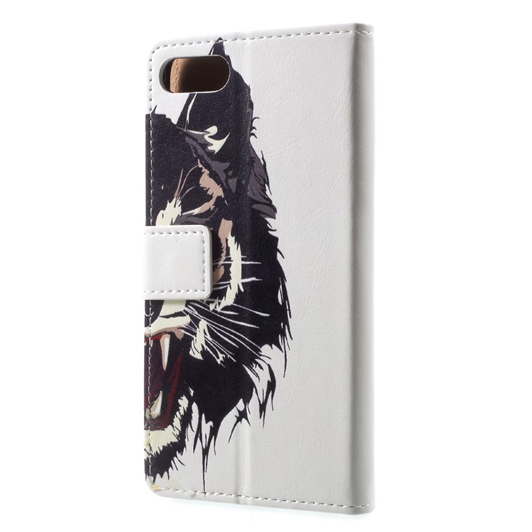Printing Pattern Stand Leather Wallet Flip Case for Asus Zenfone 4 Max /4 Max Pro /4 Max Plus ZC554KL - Tiger-2