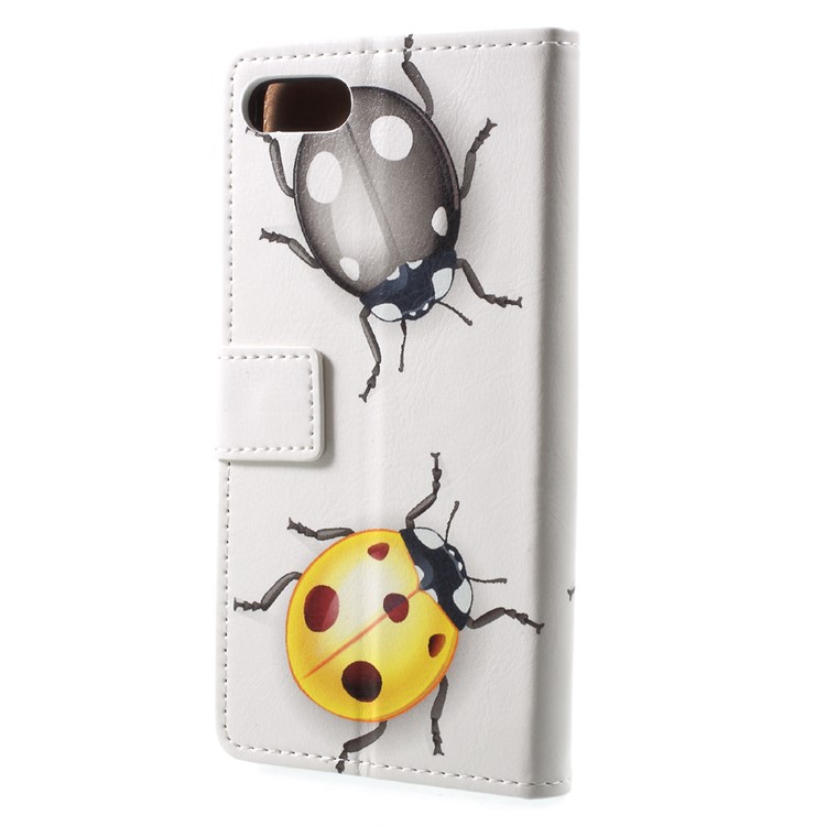 Pattern Printing Leather Mobile Phone Cover with Stand for Asus Zenfone 4 Max /4 Max Pro /4 Max Plus ZC554KL - Colored Ladybirds-2