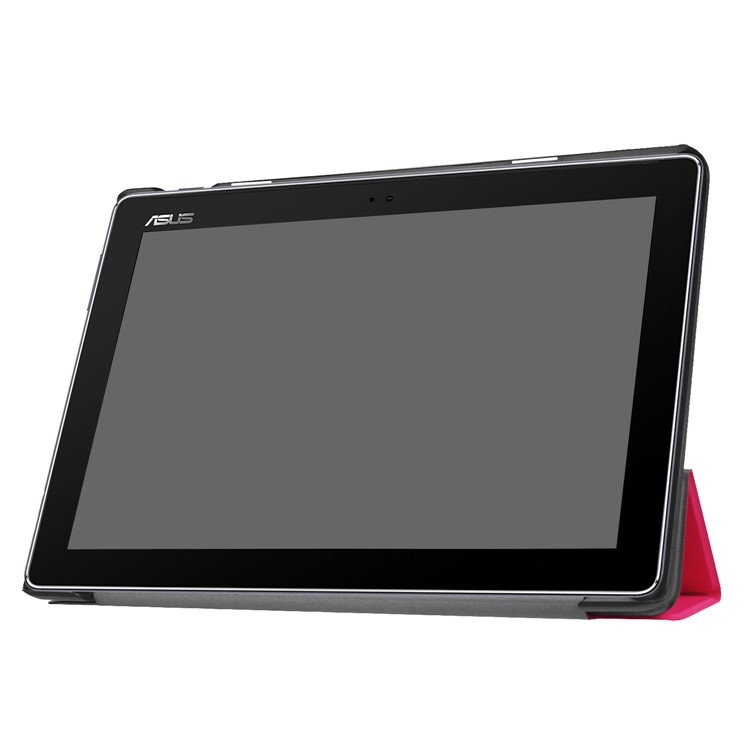Tri-fold Stand Leather Flip Case for Asus Zenpad 10 Z301MFL /Z301ML - Rose-4