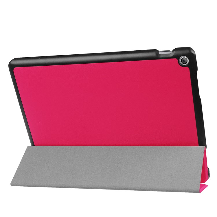 Tri-fold Stand Leather Flip Case for Asus Zenpad 10 Z301MFL /Z301ML - Rose-5